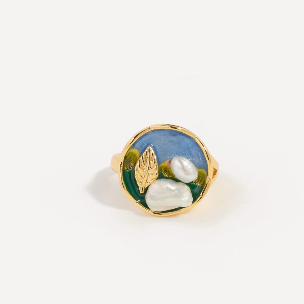 Ocean Leaf Ring m1